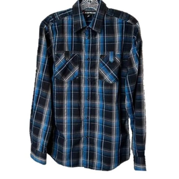 AIRWALK Men's Stylish Plaid Shirt - Medium - Picture 1 of 8